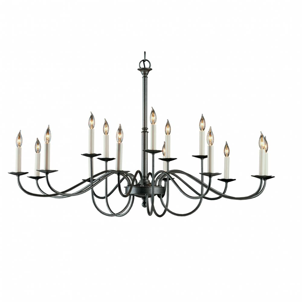 Simple Lines 15 Arm Chandelier