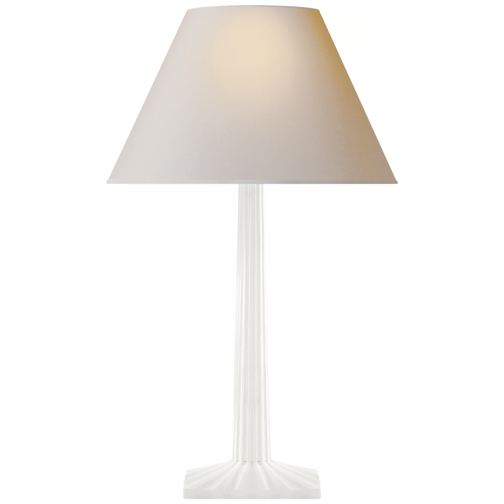 Strie Fluted Column Table Lamp