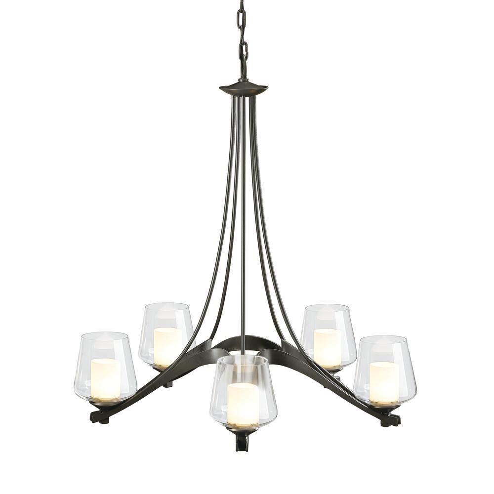 Ribbon 5 Arm Chandelier