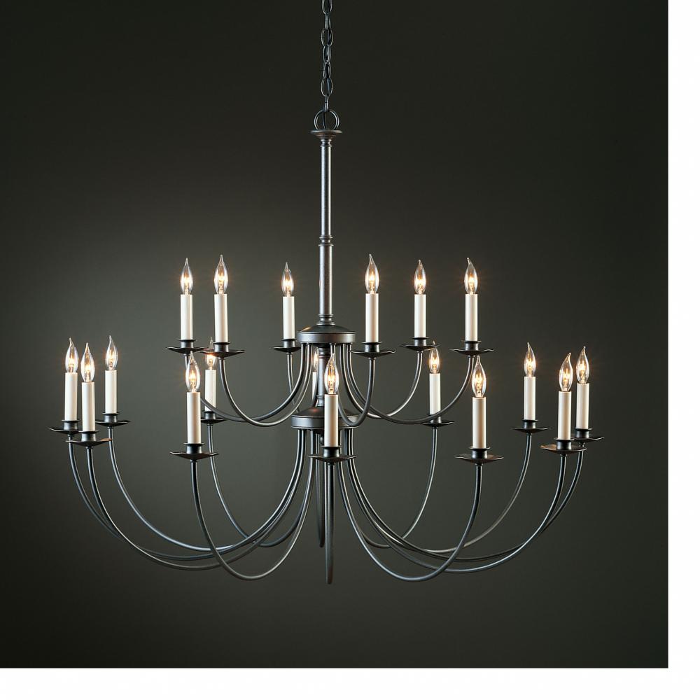 Simple Lines 18 Arm Chandelier