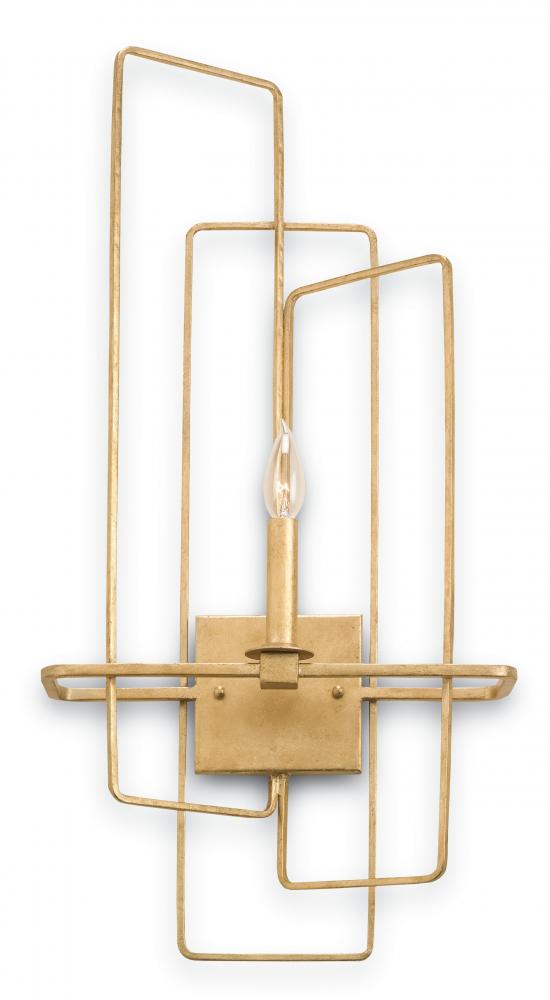 Metro Gold Wall Sconce, Left