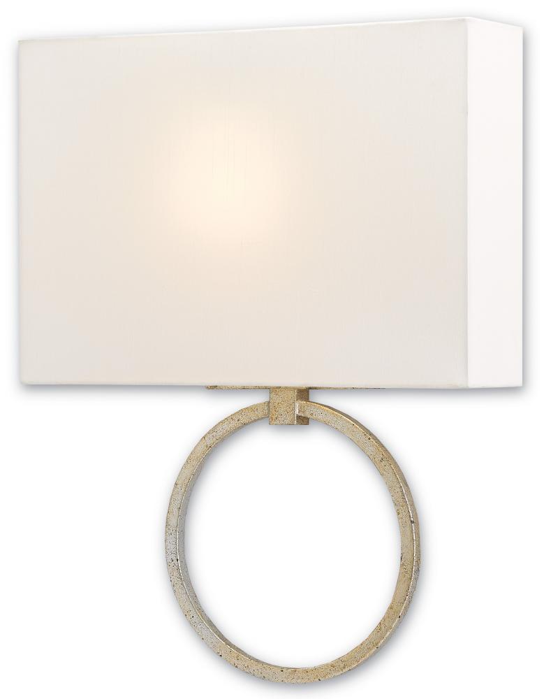 Porthole Silver Wall Sconce