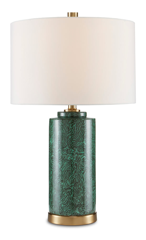 St. Isaac Green Table Lamp