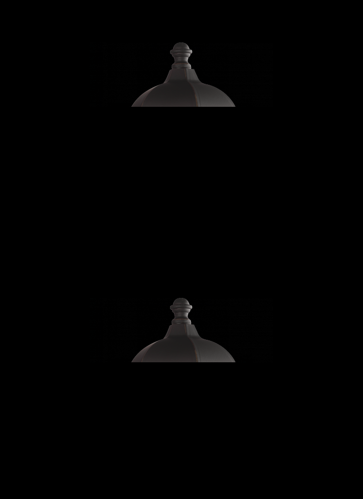 Sevier traditional 1-light outdoor exterior large uplight outdoor wall lantern sconce in antique bro