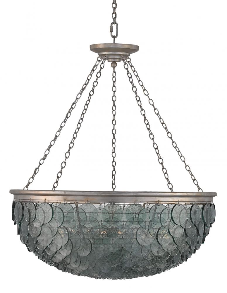 Quorum Large Recycled Glass Chandelier