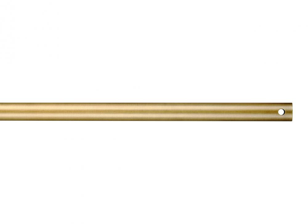 18" Downrod in Hand Rubbed Antique Brass