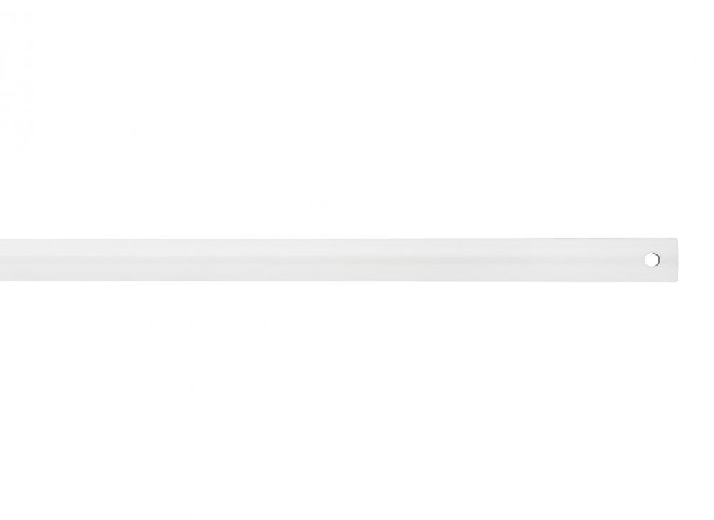 18" Downrod in White