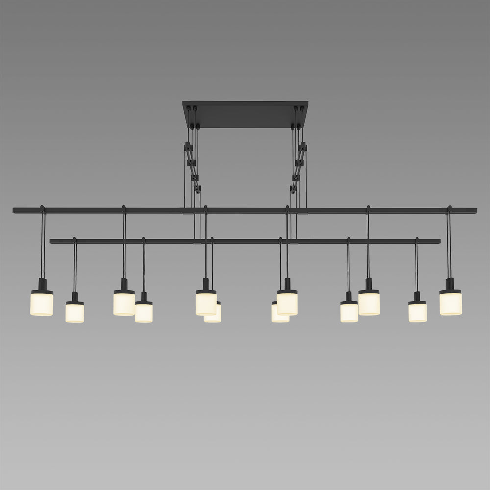 48" 2-Tier Tandem with Drum Luminaires